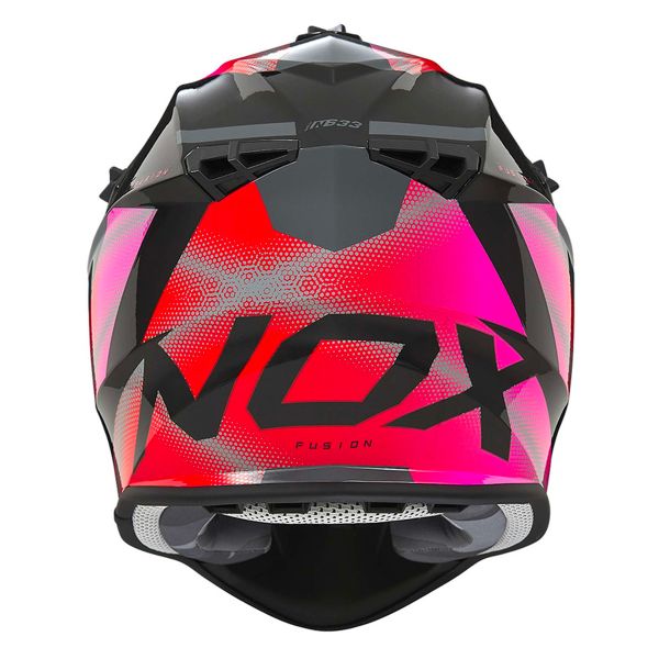 Casco Moto Nox N Fusion Nardo Grey Iridium Pink In Stock Icasque It