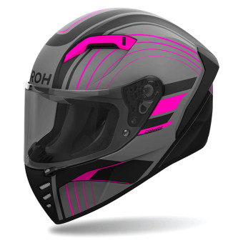 Casco Moto Airoh Connor Achieve Pink Matt Pronto Per L Invio ICasque It