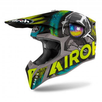 Casco Moto Cross Enduro Airoh WRAAP Idol Arancio Opaco Vendita Online 