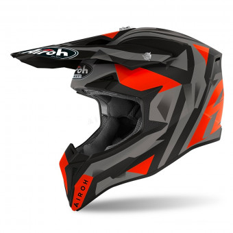 Casco motocross Airoh Wraap Mood arancione