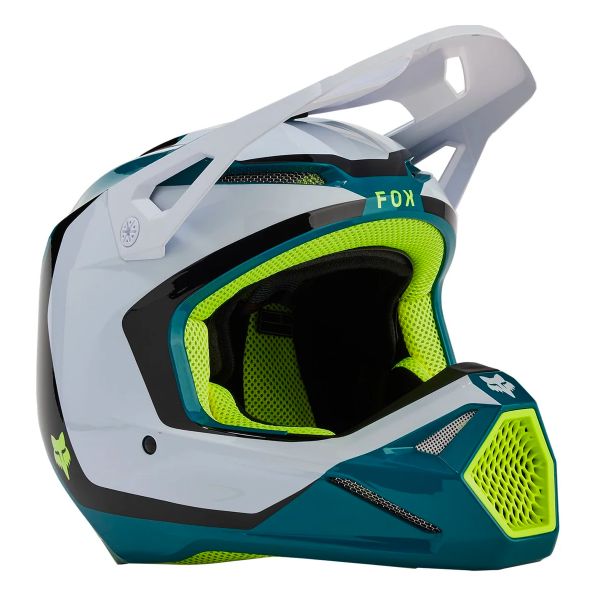 Casco Moto FOX V1 Nitro Maui Blue pronto per l'invio