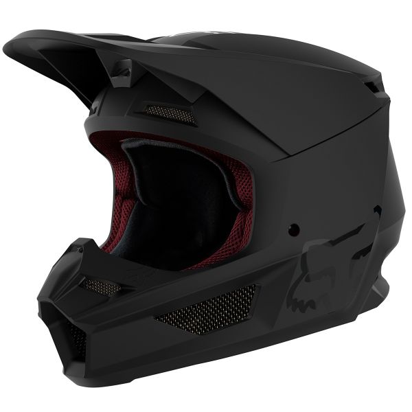 Casco Moto FOX V1 Solid Matte Black Al Miglior Prezzo