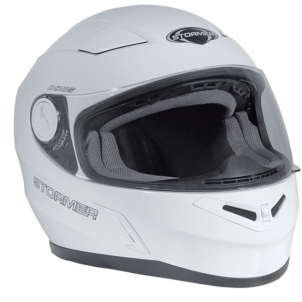 CASCO MOTO MODULARE STORMER TURN NERO OPACO BIANCO