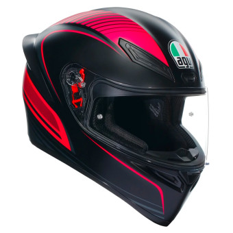 Casco Agv K3 Sv Mono Black Doppia Visiera Max Pinlok Nero Lucido