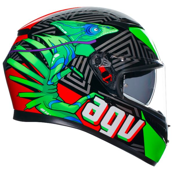 Casco Moto AGV K3 Multi Compound Black Red Al Miglior Prezzo