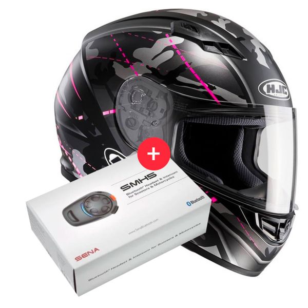 Pack Casco Moto + Visiera : HJC CS-15 White + Visiera HJC HJ-09