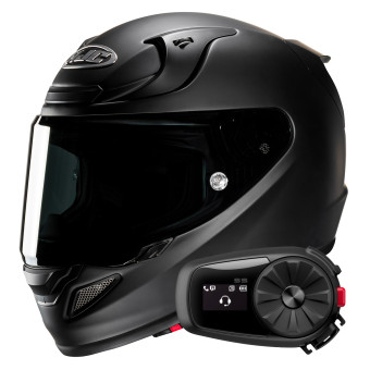 Pack Casco Moto Kit Bluetooth Hjc Rpha Matte Black Kit