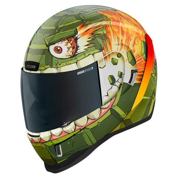 Casco moto integrale By City Roadster II verde