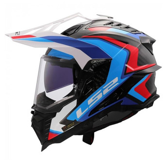 LS2 Explorer Carbon Frontier II Bianco Blu MX701