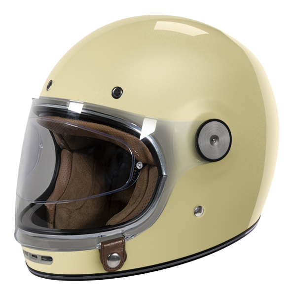 Casco integrale Vintage By City Roadster nero e oro