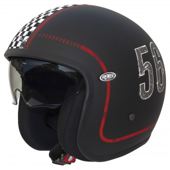 Casco Moto Premier Vintage FL9BM Matt Black Al Miglior Prezzo