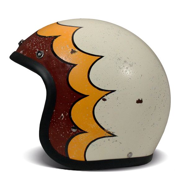 Maschera moto Dmd Maschera Ghost White pronto per l'invio