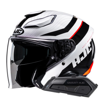 Pack Casco Moto + Kit Bluetooth : HJC i91 Semi Flat Titanium + Kit