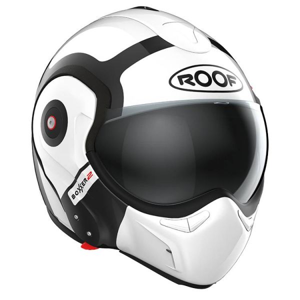 Casco Moto Roof Boxxer 2 Bond White Black pronto per l'invio