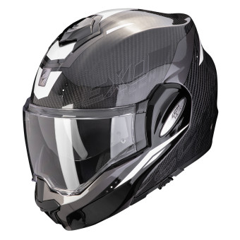 casco modulare moto scooter Scorpion EXO 920 SOLID black LUCIDO