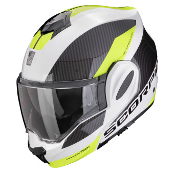 Casco moto apribile modulare Scorpion Exo tech time off bianco - Dal Bello  Moto