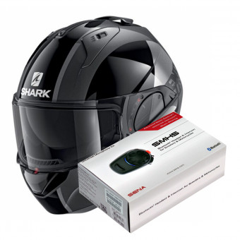 Pack Casco Moto Kit Bluetooth Shark Evo Es Endless Aka Kit Bluetooth Smh Solo Icasque It