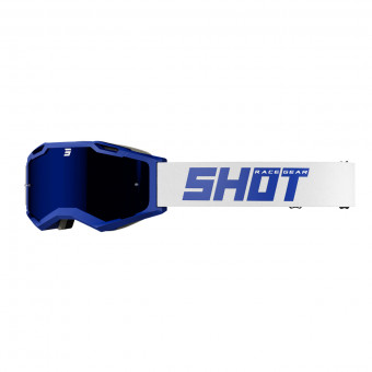 Maschera Occhiale Moto Cross Enduro Shot ASSAULT Symbol Blu Vendita Online  