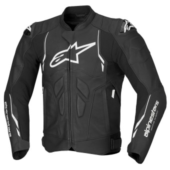 Giacche moto Alpinestars Pelle crepuscolo Nero Bianco