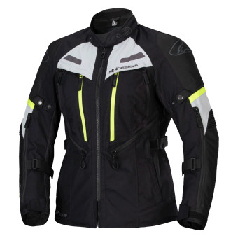 Giacche Moto Lunghe Alpinestars Stella Bogota Pro Drystar Black Ice Gray Yellow Fluo