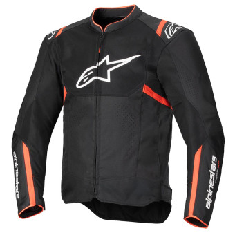 Giacche moto Alpinestars T-SPS Air V2 Nero Rosso Fluo