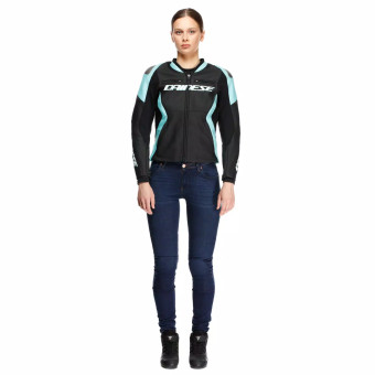 Dainese Corsa 5 Pelle Donna Nero Acqua