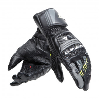 Guanti moto Dainese Druid 4 Black Charcoal Grey Yellow Fluo