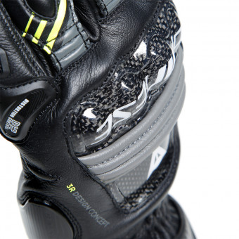 Dainese Druid 4 Black Charcoal Grey Yellow Fluo