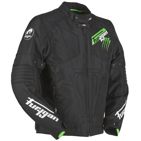 Giacca Moto Furygan Hurricane Black Fluo Green pronto per l'invio