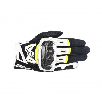 Guanti moto Alpinestars SMX-2 Air Carbon V2 Black White Al Miglior Prezzo